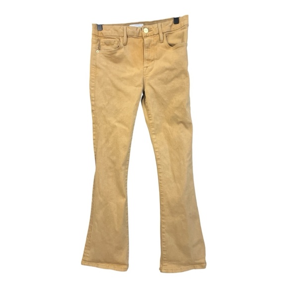 Frame Le Crop Mini Boot Tan Size 27 XY1 - Picture 1 of 5